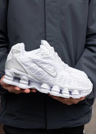 Nike Shox TL White  NK147 чоловічі та жіночі кросівки