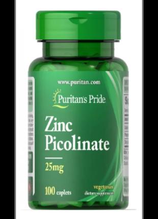 Zinc Picolinate 25 mg - 100 Caplets