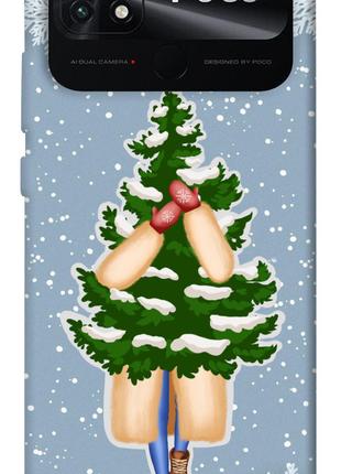 Чехол itsPrint Christmas tree для Xiaomi Poco C40