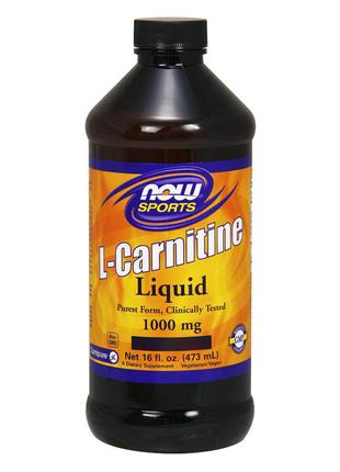 L-карнитин NOW L-Carnitine Liquid 1000 mg 473 ml (Citrus)