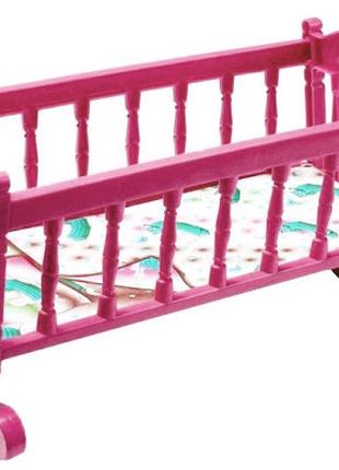 Кроватка для куклы Барби S0013 качалка ( S0013(Pink))