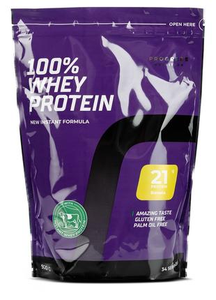 Протеин Progress Nutrition 100% Whey Protein, 920 грамм Банан