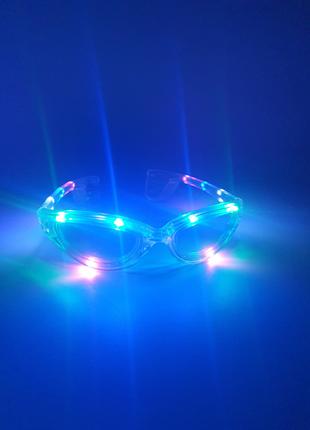 Яркие LED светящиеся очки для вечеринки Melinera 15 х 5 см