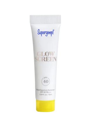 Солнцезащитный крем для лица с сияющим финишем Supergoop! Glow...