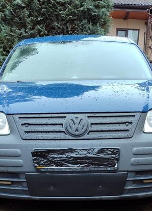 Зимняя накладка на решетку (нижняя) Матовая для Volkswagen Cad...