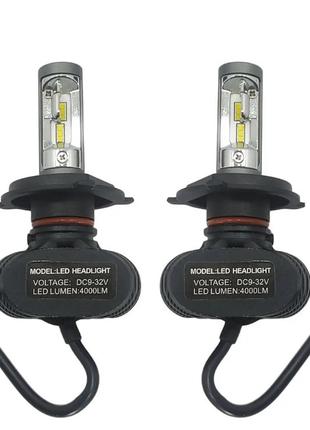 Світлодіодні лампи Н-4. LED лампи H4 6000K 4000Lm. 12-24V \ Se...