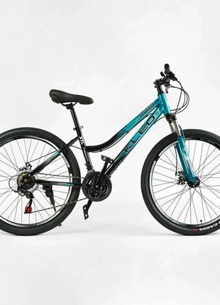 Велосипед спортивный Corso Kleo 26" рама стальная 15’’, оборуд...