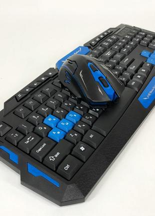 Клавіатура з мишкою HK-8100, ігрова клавіатура та миша для пк,...