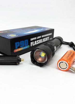 Мощный ручной фонарик X-Balog BL-B88-P90 | Лед фонарь ручной |...