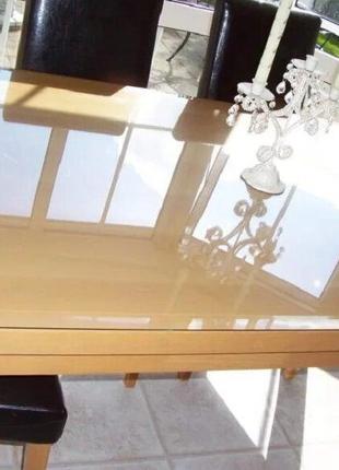 Подложка на стол 650×400 мм (1мм) Прозрачная подкладка для пис...