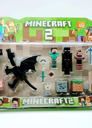 Игровой набор Star toys Фигурки "Minecraft" с черным драконом ...