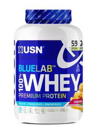 Blue Lab 100% Whey Premium Protein (2 kg, caramel popcorn)