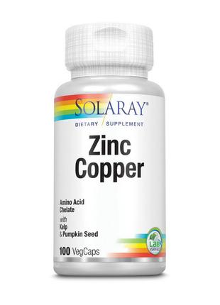 Zinc Copper (100 veg caps) 18+
