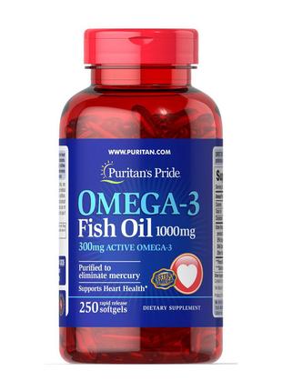 Omega-3 Fish Oil 1000 mg (250 softgels) 18+