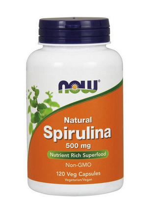 Natural Spirulina 500 mg (120 veg caps) 18+