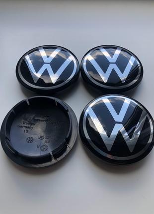 Колпачки заглушки на литые диски Фольсваген VW 66мм, 5H0 601 171