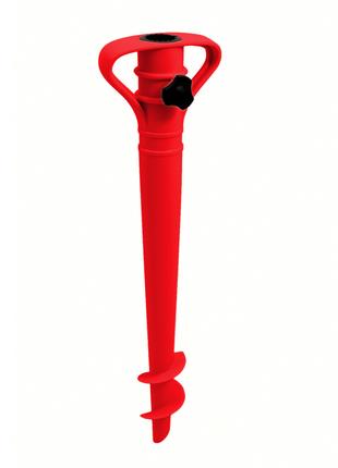 Подставка-винт для садового зонта Adriatic пластиковая красная...