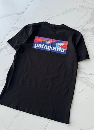 Мужская черная футболка Patagonia