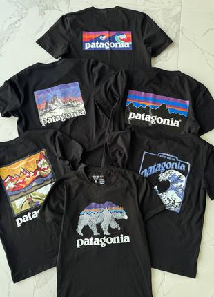 Чоловіча чорна футболка Patagonia