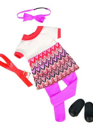Набір одягу для ляльок Our Generation Сукня з принтом (BD60014Z)
