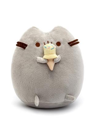М'яка іграшка S&T; Pusheen cat із морозивом 18 см Gray (vol-68)