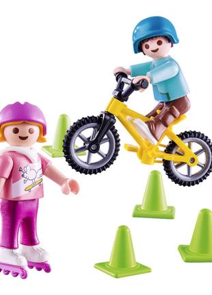 Конструктор Playmobil Special plus Діти на велосипеді і ролика...
