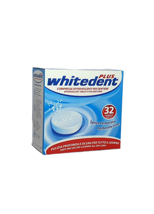 Таблетки для очистки зубных протезов whitedent plus 32 шт.