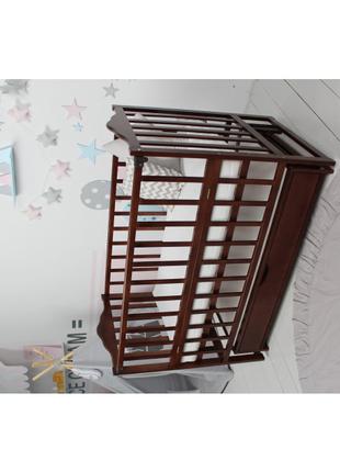 Ліжко дитяче Baby Comfort ЛД3 Горіх з ящиком