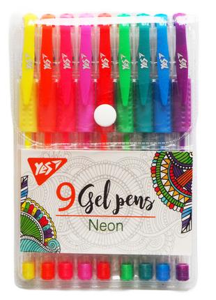 ​Набір гелевих ручок Yes Neon 9 кольорів (420432)