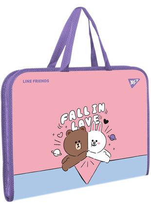Папка-портфель Yes FC Line Friends Choco and Cony (492239)