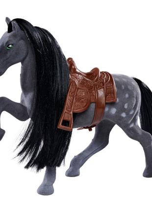 Ігрова фігурка Великий кінь з гребінцем темно-сірий (4322621/1)