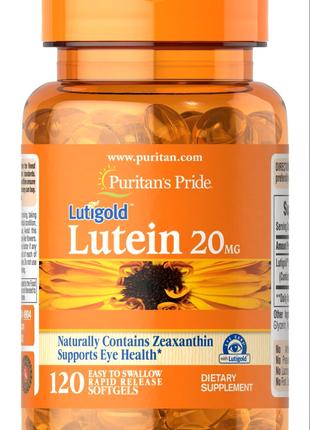 Lutein 20 mg with Zeaxanthin Lutigold™ 120 Softgels