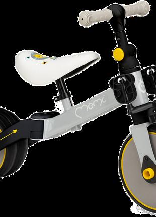 Детский беговел-велосипед MoMi LORIS 4в1 (цвет - yellow)