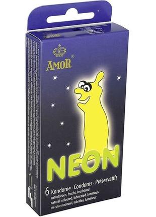 Презервативи Amor Neon, 6 шт