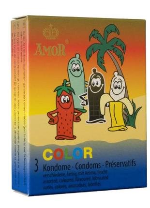 Презервативи Amor Color, 3 шт