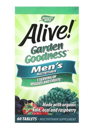 Alive Organic Garden Goodness Men - 60 tabs