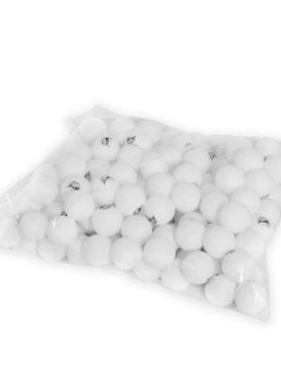 Мячи для настольного тенниса, 100 штук (белый) [tsi28654-ТSІ]