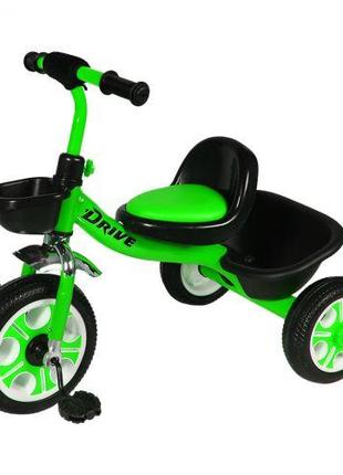 Велосипед трехколесный "Drive" зеленый [tsi133291-ТSІ]
