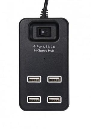 USB Хаб на 4 порта USB 2.0 P-1601 Чёрный