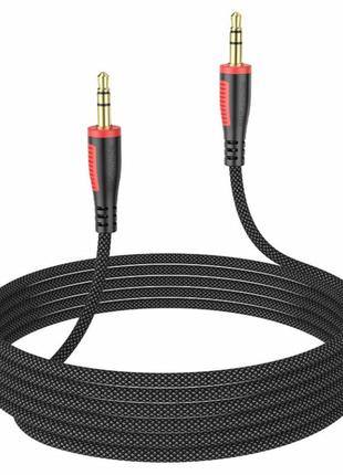 Аудiо-кабель BOROFONE BL14 AUX audio cable(L=2M) Black