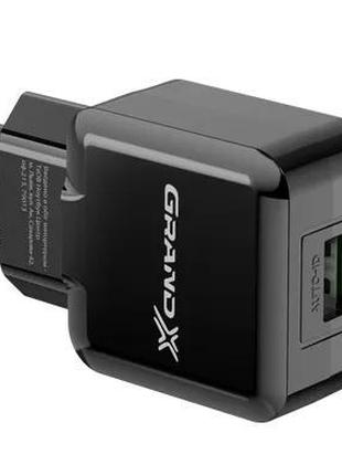 Зарядний пристрій USB Grand-X CH-03 5V/2,1A з захистом від пер...