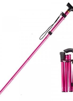 Сложный тростник телескопический с Т-образной ручкой розовый К...