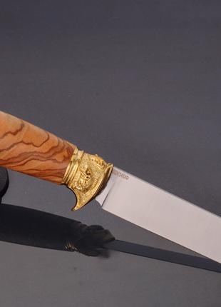 Нож ручной работы "Окунь" рыболовная тематика