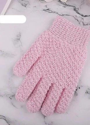 Мочалка-перчатка для душа рожева Код/Артикул 5 0734-1
