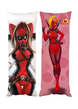 Подушка дакімакура Deadpool Girl декоративна ростова подушка д...