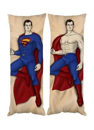 Подушка дакимакура Супермен декоративная ростовая подушка для ...