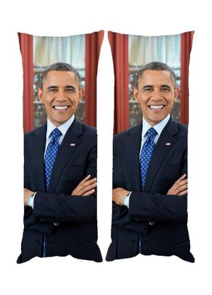 Подушка дакимакура Барак Обама декоративная ростовая подушка д...