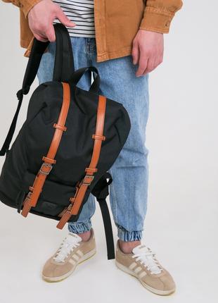 Городской мужской рюкзак Newyork классический черный цвет