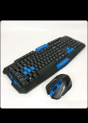 Клавіатура з мишкою HK-8100, ігрова клавіатура та миша для пк, бе