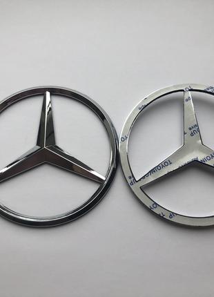 Значок Ємблема на крихту багажника Mercedes Мерседес 90 мм, W2...